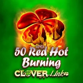 50 Red Hot Burning Clover Links logo by Novomatic at RoyalsTiger Casino