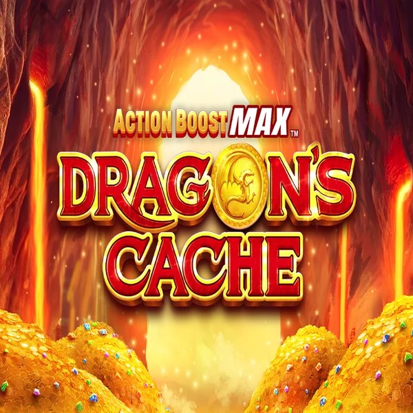 Action Boost Max Dragon's Cache game by SpinPlay Games – logo hosted on RoyalsTiger Casino