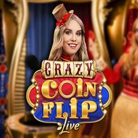Crazy Coin Flip online game logo by Evolution on royals-tiger.eu