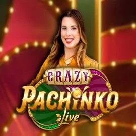 Crazy Pachinko slot logo by Evolution at RoyalsTiger Casino