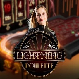 Lightning Roulette logo by Evolution at RoyalsTiger Casino