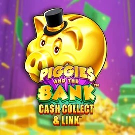 Official Slots logo: Piggies And The Bank Cash Collect &amp; Link by Origins at RoyalsTiger Casino