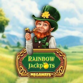 Rainbow Jackpots Megaways slot logo by Red Tiger Gaming at RoyalsTiger Casino