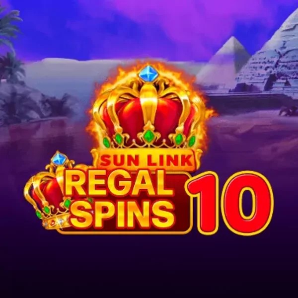 Regal Spins 10 slot logo by PatePlay at RoyalsTiger Casino