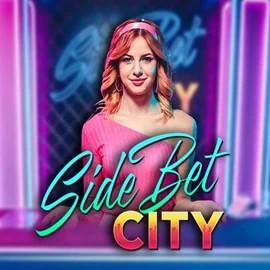 Official Live Casino logo: Side Bet City by Evolution at RoyalsTiger Casino