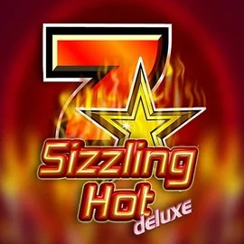 Sizzling Hot Deluxe slot logo by Novomatic at RoyalsTiger Casino
