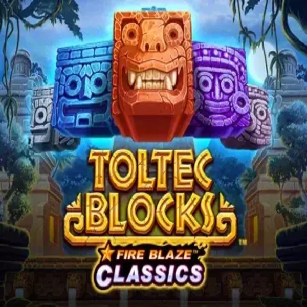 Slots logo of Fire Blaze: Toltec Blocks from Rarestone Gaming at RoyalsTiger Casino