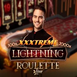 Live Casino logo of XXXtreme Lightning Roulette from Evolution at RoyalsTiger Casino